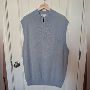 Martin Men’s Cashmere Sleeveless Knit Vest XLarge Baby Blue